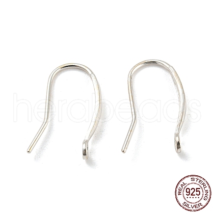 925 Sterling Silver Hoop Earring Findings STER-H107-09S-1