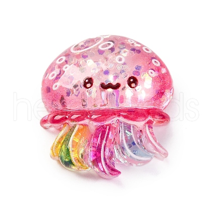 Marine Organism Theme Resin Cabochons RESI-Q010-01C-1