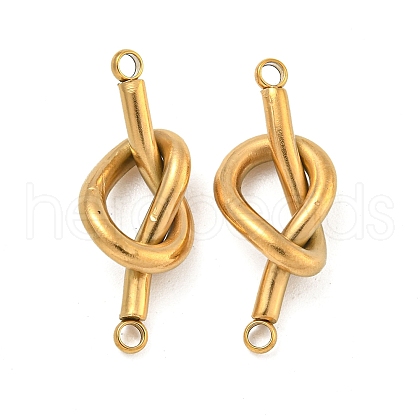 304 Stainless Steel Knot Links Connector Charms STAS-K290-02G-1