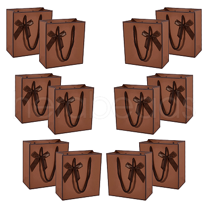 Rectangle Paper Gift Storage Bags with Handle CARB-WH0017-13C-1