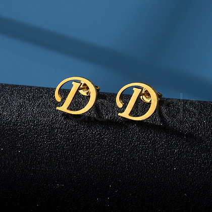 201 Stainless Steel Stud Earrings WG24A34-04-1