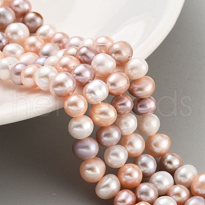 Natural Cultured Freshwater Pearl Beads Strands PEAR-C003-12J-1