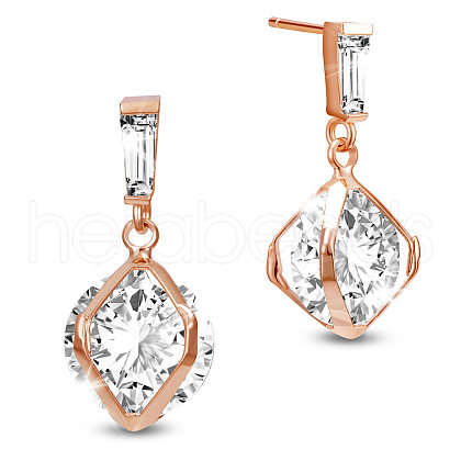 SHEGRACE Brass Stud Earrings JE804A-1
