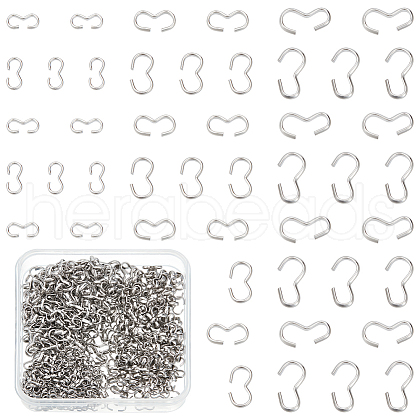 Unicraftale 600Pcs 3 Styles 304 Stainless Steel Quick Link Connectors STAS-UN0056-65-1