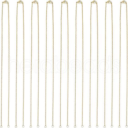 Unicraftale Half Finished 304 Stainless Steel Cable Chain Necklaces STAS-UN0038-66G-1