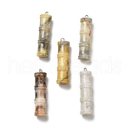 Natural Crackle Agate Pendants G-I340-A19-1