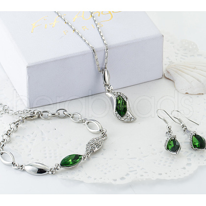 Alloy Rhinestone Jewelry Sets FS-WGB491C-05-1