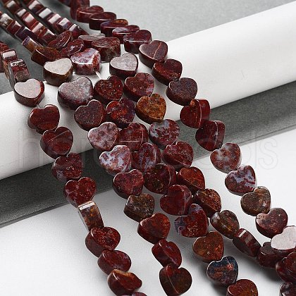 Natural Red Ocean Agate Beads Strands G-G084-B11-01-1