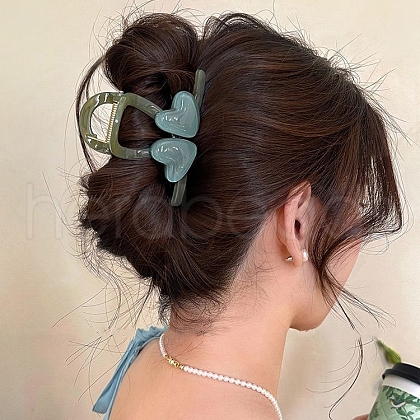Plastic Claw Hair Clips PW-WGEF724-04-1