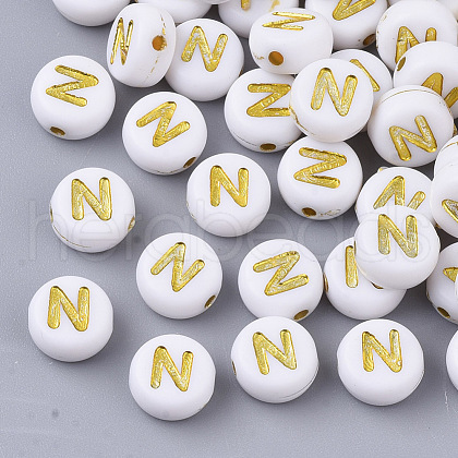Plating Acrylic Beads X-PACR-R242-01N-1