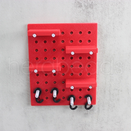 Plastic Wall Mounted Pegboard Miniature Ornaments PW-WG0707D-05-1