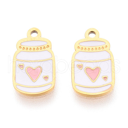 304 Stainless Steel Enamel Charms STAS-T065-64G-01-1