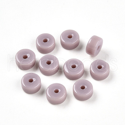 Opaque Solid Color Glass Beads X1-GLAA-N007-6x3mm-A02-1