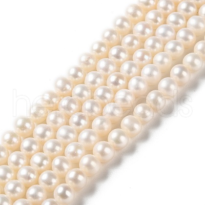 Natural Cultured Freshwater Pearl Beads Strands PEAR-E018-75-1