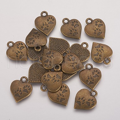 Tibetan Style Alloy Pendants X-TIBEP-409-AB-FF-1