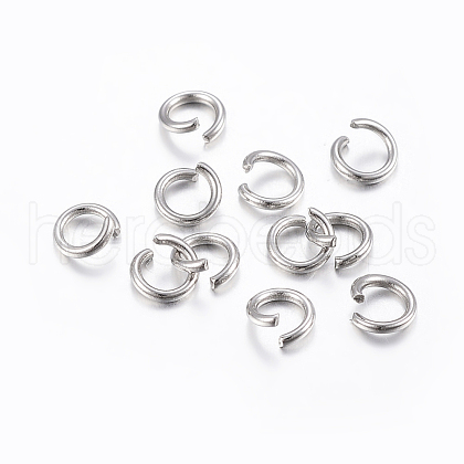 304 Stainless Steel Open Jump Rings A-STAS-H437-3x0.6mm-1