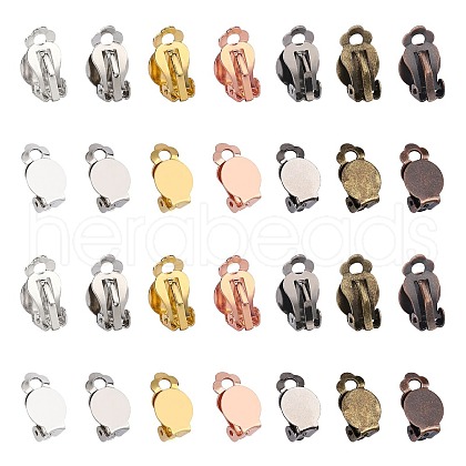 SUNNYCLUE Brass Clip-on Earring Settings KK-SC0001-60-1