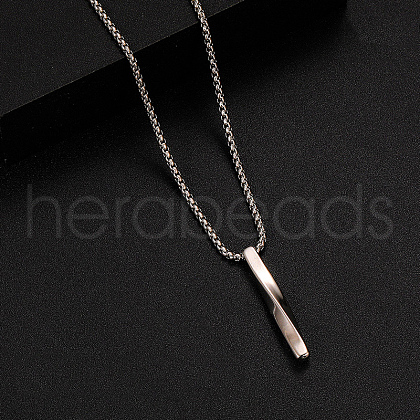 Alloy Pendant 316 Surgical Stainless Steel Chain Necklaces for Men FS-WG50373-02-1