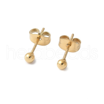304 Stainless Steel Stud Earrings for Women EJEW-E603-06B-G-1