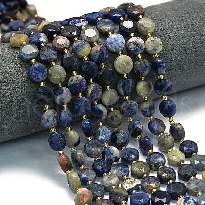 Natural Orange Sodalite Beads Strands G-C116-A152-01-1