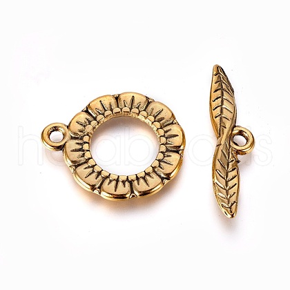 Tibetan Style Toggle Clasps GLF11359Y-1