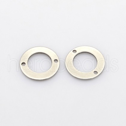 Tarnish Resistant Flat Roud 304 Stainless Steel Links connectors STAS-N037-02-1
