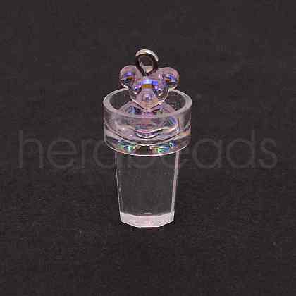 AB Color Plastic Pendants KY-CJC0017-02J-1