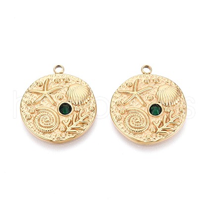 304 Stainless Steel Pendants STAS-N109-204G-1