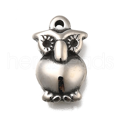 Retro 304 Stainless Steel Pendants STAS-L284-10AS-1