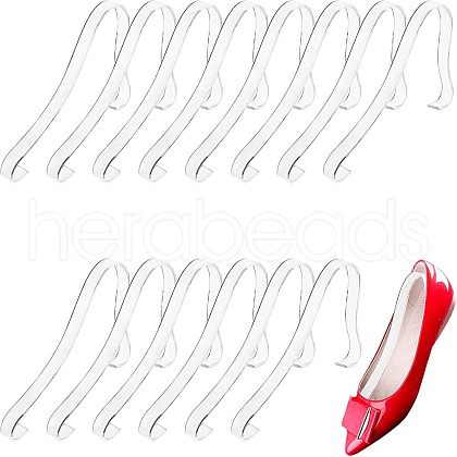  14Pcs Acrylic Sandal Shoes Support AJEW-NB0003-24-1