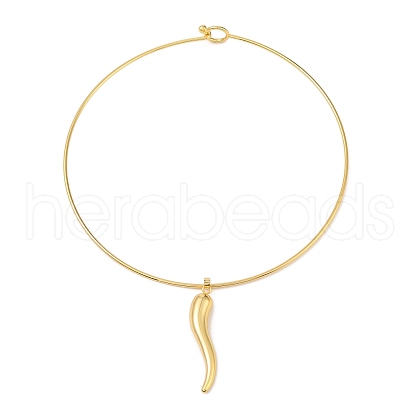 Pepper Brass Necklace BJEW-Q350-06G-1