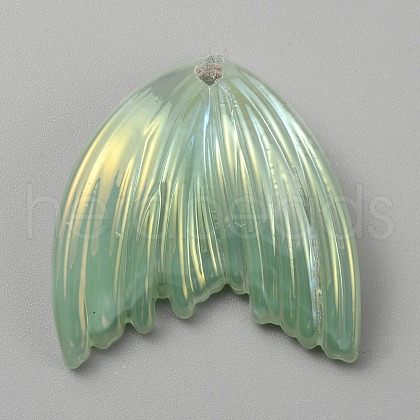 Grandient Color Opaque Resin Pendants RESI-WH0026-74A-1