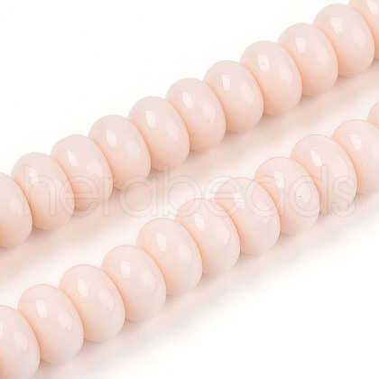 Opaque Spray Painted Glass Beads GLAA-ZX008-8mm-18H-1