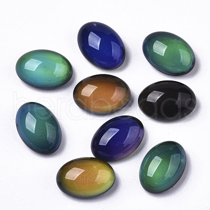 Translucent Glass Cabochons GLAA-T023-02E-1