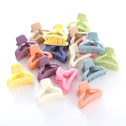 Plastic Claw Hair Clips OHAR-P021-09A-07-1