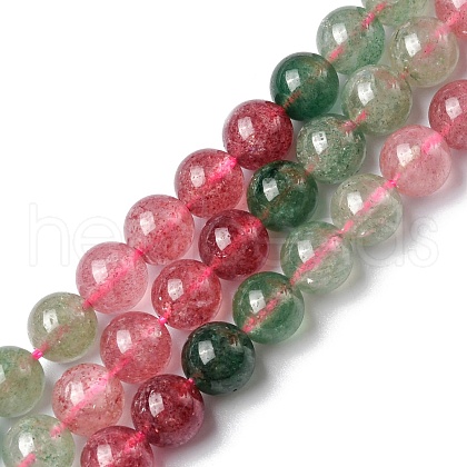 Natural Strawberry Quartz Beads Strands G-C029-03-1