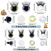   16 Sets 4 Style Plastic Doll Eye & Eyelashes DOLL-PH0001-33-2