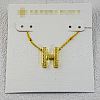 Brass Initial Pendant Necklaces for Women FS-WG8E27F-08-1