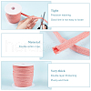 BENECREAT 1 Roll Flat Polycotton Hollow Cord OCOR-BC0005-99B-4