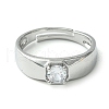 Mother's Day Rings Bass Micro Pave Cubic Zirconia Ring RJEW-Z033-22B-2