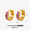 304 Stainless Steel Enamel Hoop Earrings FS-WG74D91-05-1