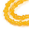 Baking Painted Glass Beads Strands DGLA-N007-01F-3