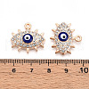Alloy Rhinestone Enamel Pendants PALLOY-T092-03-3