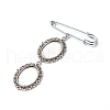 Iron Brooch Findings JEWB-PH01242-2