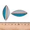 Transparent Resin & Wood Pendants RESI-T057-63A-3