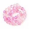 Synthetic Moonstone Beads Strands G-E573-01B-26-2