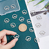 Unicraftale 16Pcs Laser Cut 201 Stainless Steel Connector Charms STAS-UN0040-98-4