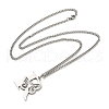 201 Stainless Steel Necklaces NJEW-Q336-01R-P-2