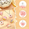 40Pcs 8 Styles Opaque Resin Pendants RESI-CJ0003-47-4