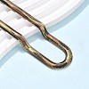 5.5MM Spray Painted Snake Skin 304 Stainless Steel Herringbone Chain Necklaces for Women NJEW-C083-03G-2